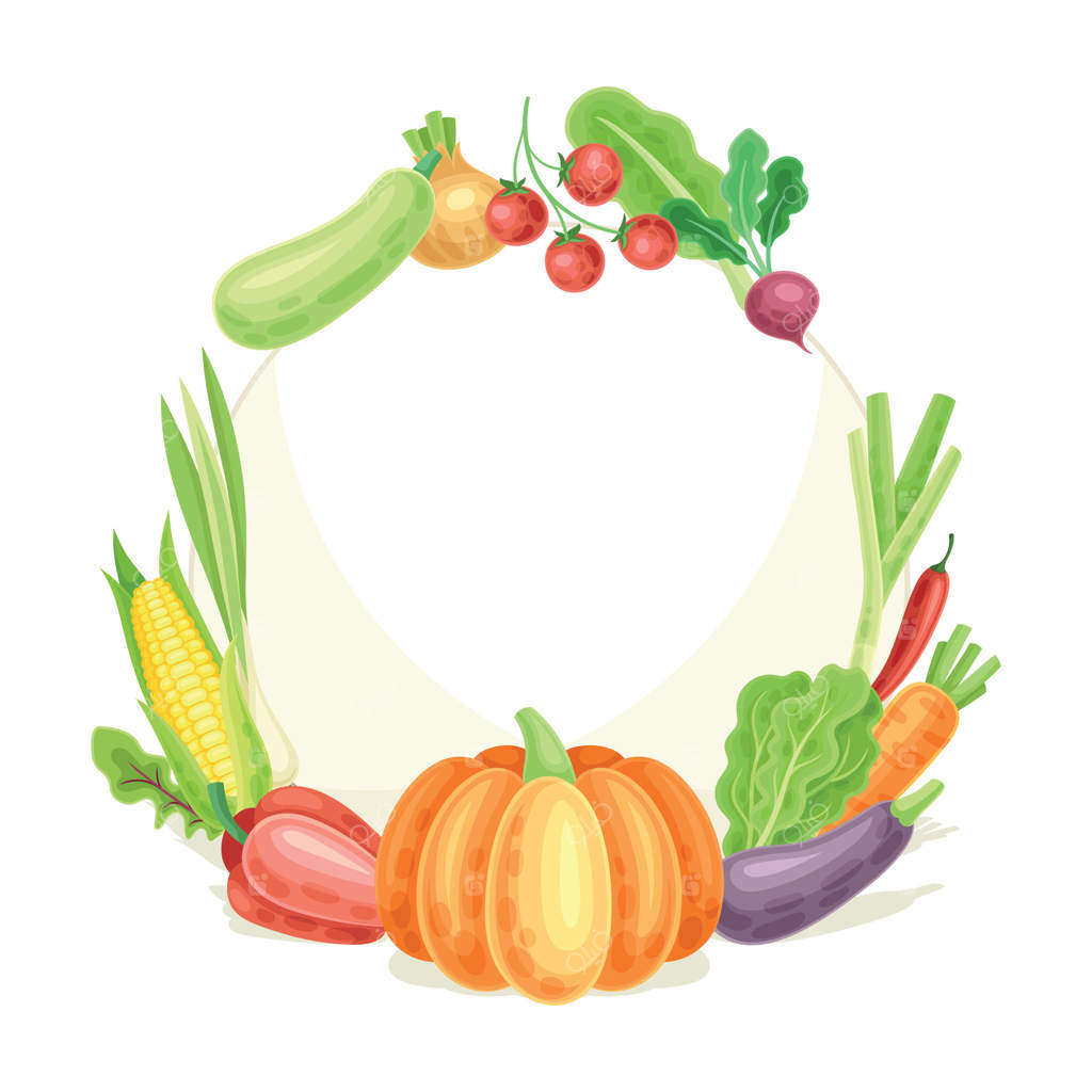 قاب گرد و روشن با تصویر کشت باغی رسیده و تازه