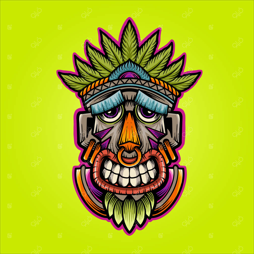 تصویرسازی ماسک شاد