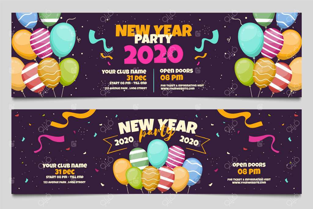 بنرهای دستی برای جشن سال نو ۲۰۲۰