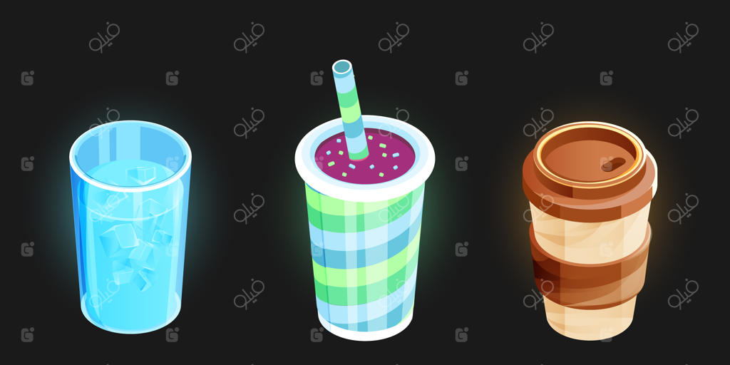 نوشیدنی‌های رنگارنگ
