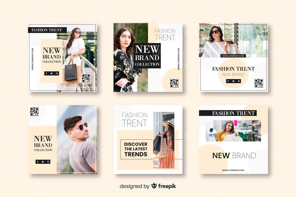 قالب‌های بنر مد برای شبکه‌های اجتماعی