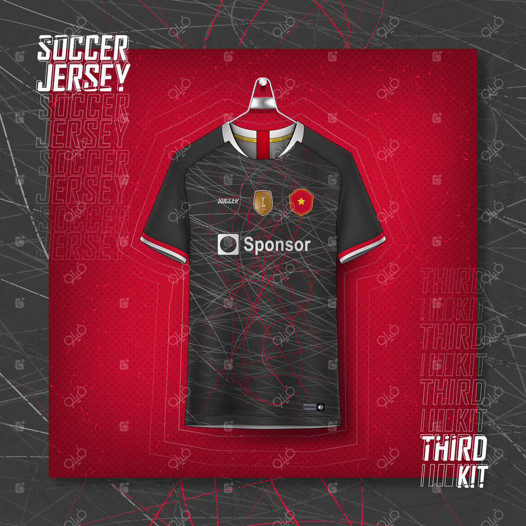 طراحی پیراهن فوتبالی برای چاپ سابلیمیشن بر روی تیشرت ورزشی