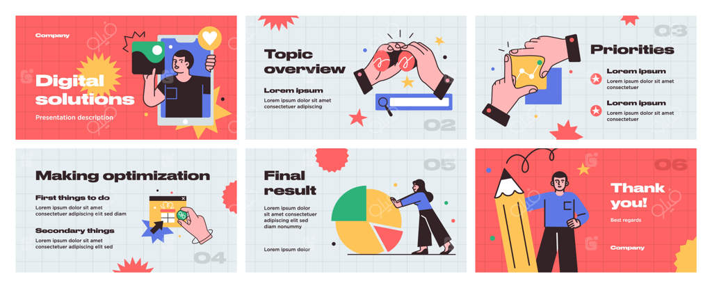 پترن طراحی زمینه برای ارائه و چیدمان اسلاید با حضور مدیران کسب‌وکار