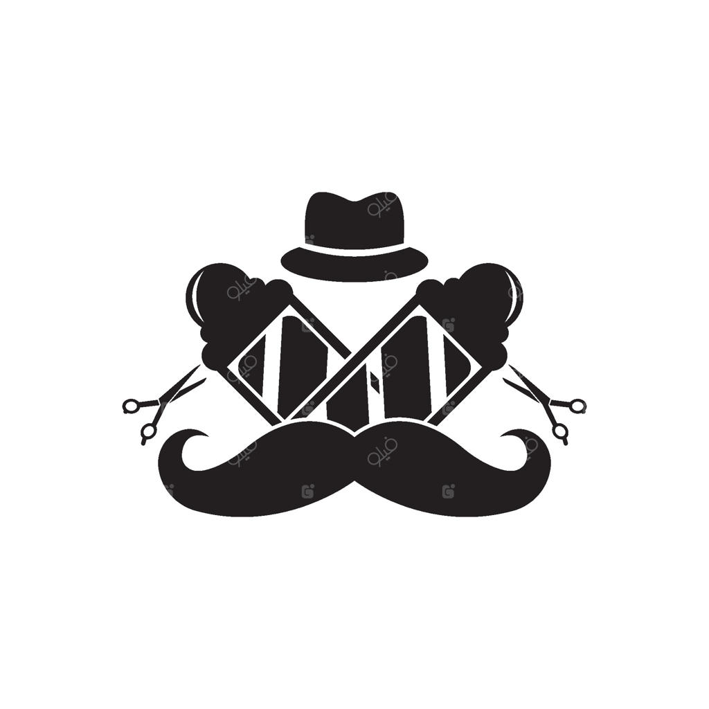 آیکون لوگوی آرایشگاه، قالب طراحی وکتور.