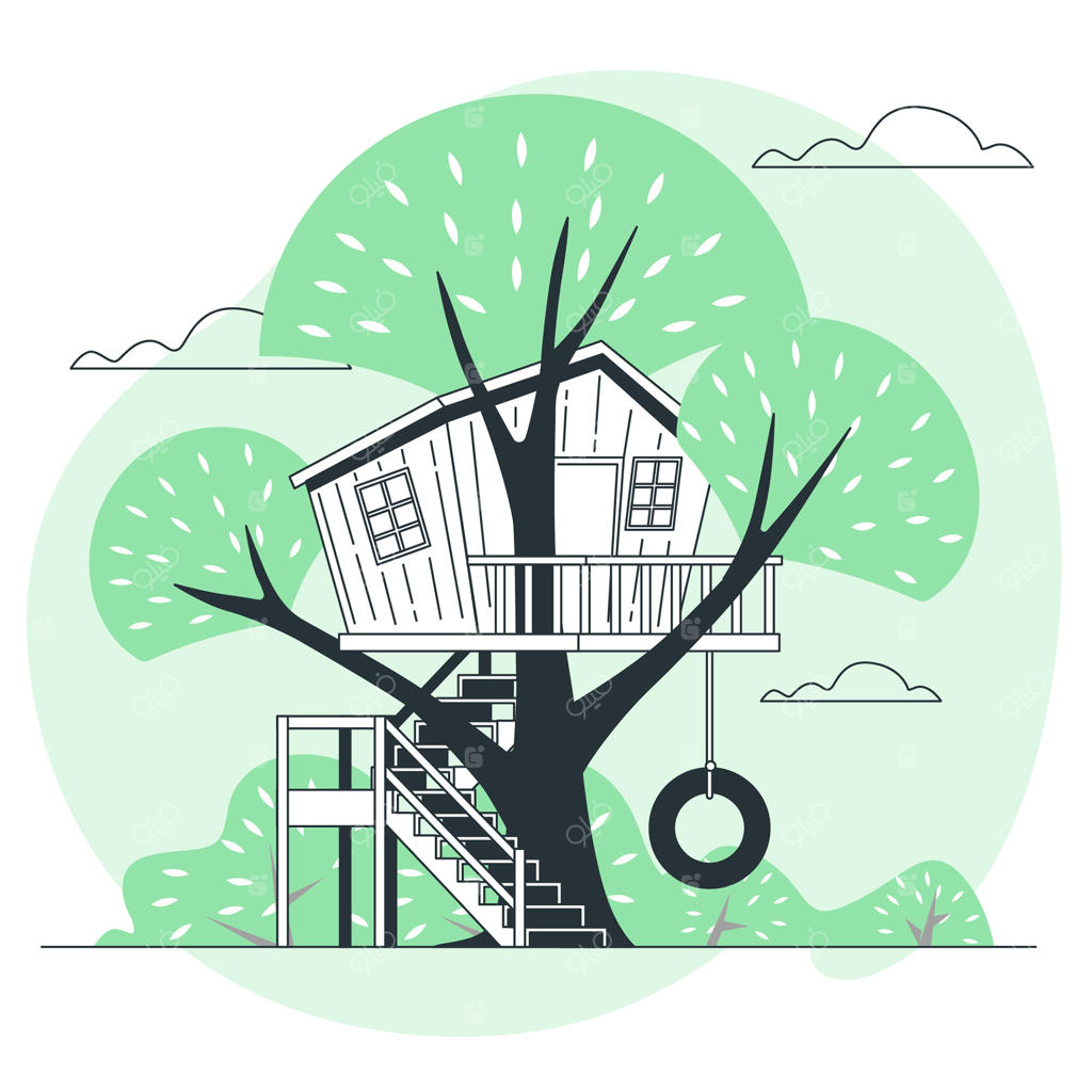 تصویرسازی مفهوم خانه درختی