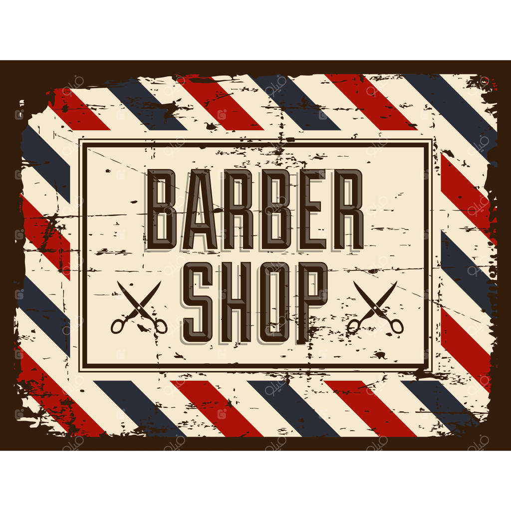 تابلوی سلمانی به سبک قدیمی