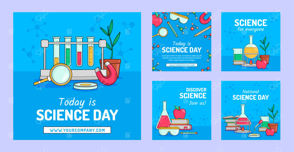 مجموعه‌ای از پست‌های دستی اینستاگرام برای تحقیقات علمی