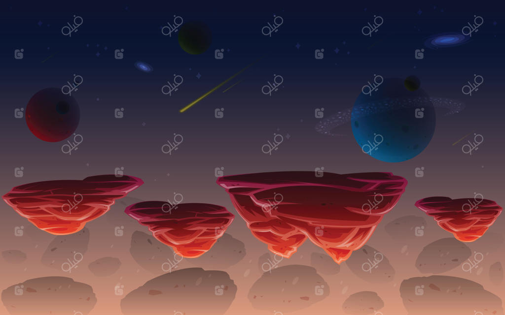 پس‌زمینه‌ی بازی فضایی