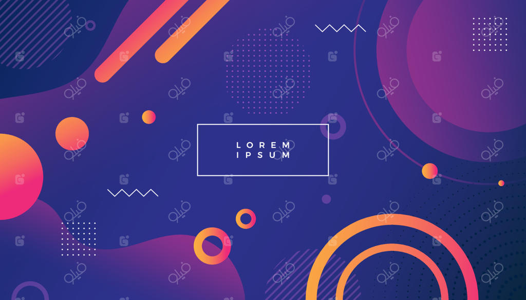 پس‌زمینه انتزاعی و اشکال رنگارنگ، وکتور EPS10