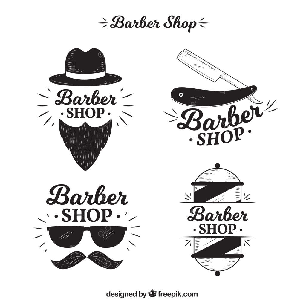چهار لوگوی طراحی شده برای آرایشگاه
