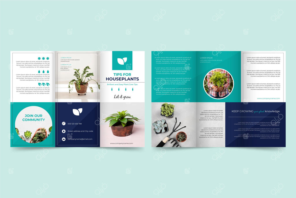 قالب بروشور سه لت مینیمال