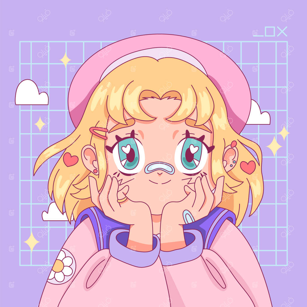 تصویر دستی دختر کاوایی