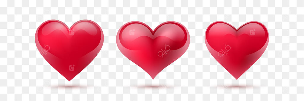 مجموعه‌ای از قلب‌های وکتور. تصویرسازی وکتور. قلب واقع‌گرایانه، به‌صورت مجزا.