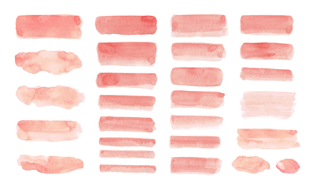 مجموعه طرح‌های آبرنگی هلو در پس‌زمینه سفید