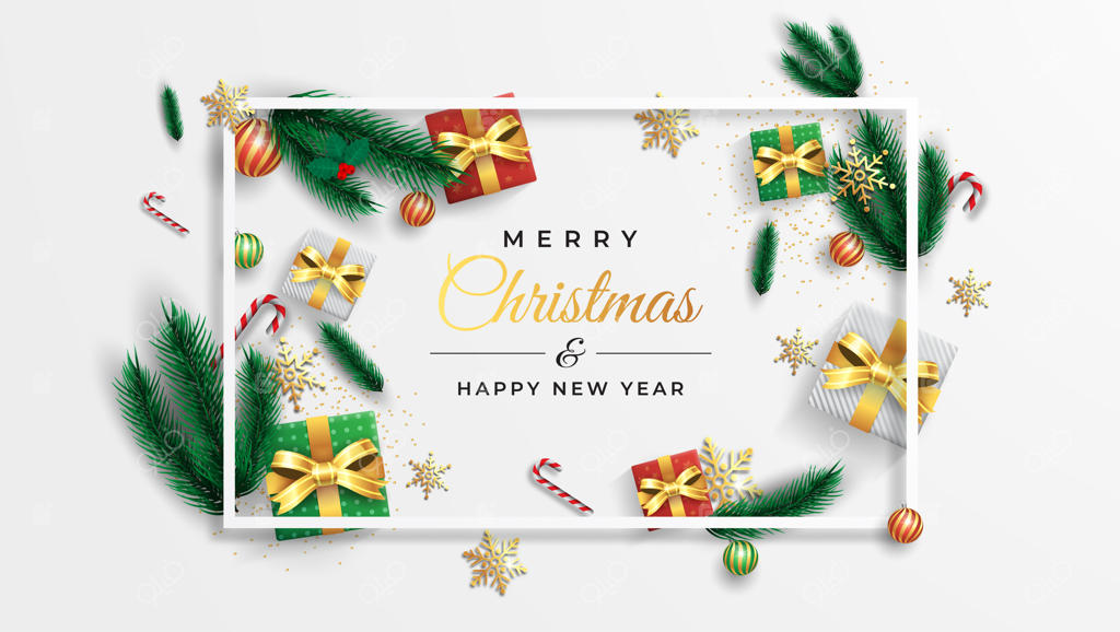 کارت تبریک کریسمس مبارک و سال نو پربرکت