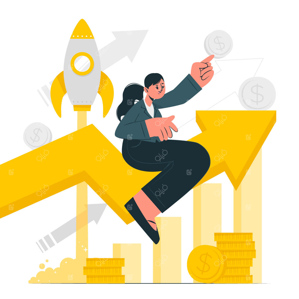 تصویرسازی مفهوم رشد کسب‌وکار