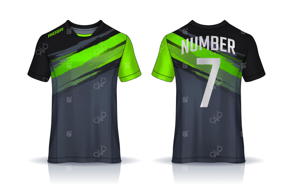 طرح تی‌شرت پیراهن فوتبال