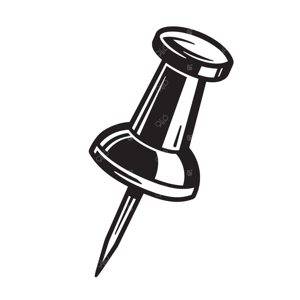 تصویر هنری وینتیج از پونز سیاه و سفید بر روی پس‌زمینه سفید