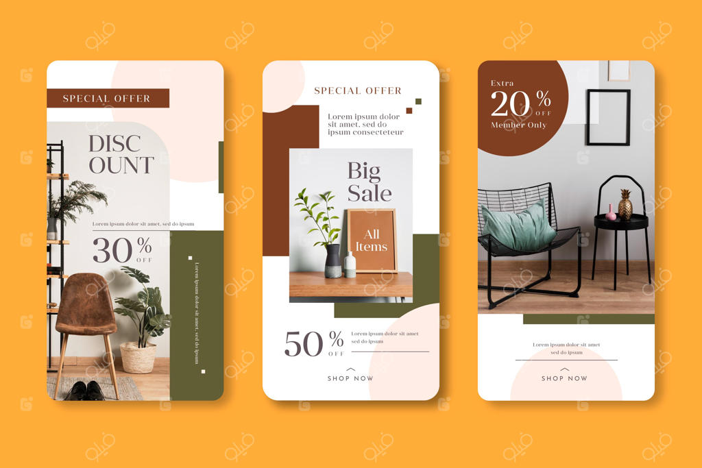 استوری‌های اینستاگرام فروش مبلمان