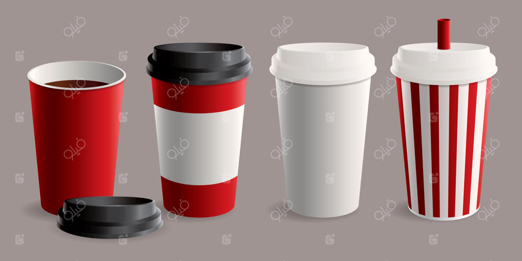 مجموعه لیوان‌های قهوه بیرون‌بر