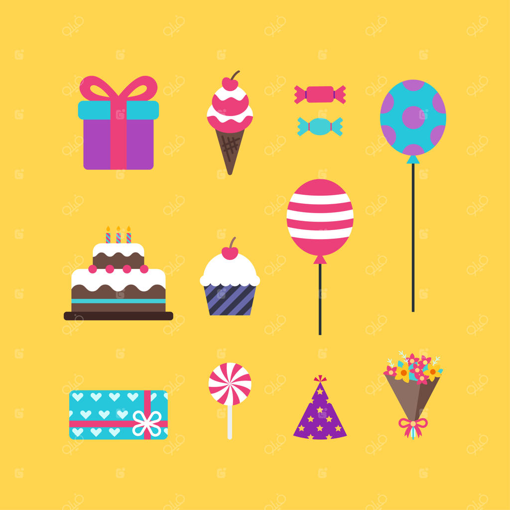 عناصر بامزه برای تولد