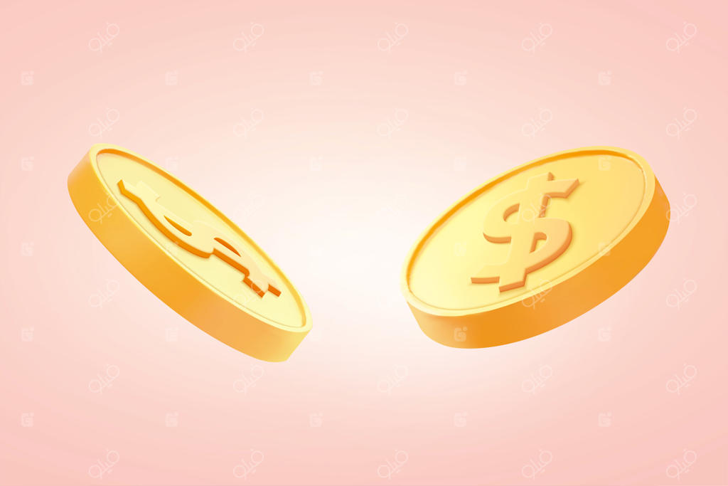 سکه‌های طلای سه‌بعدی