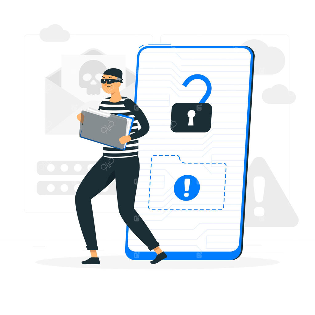 تصویرسازی مفهوم حمله سایبری