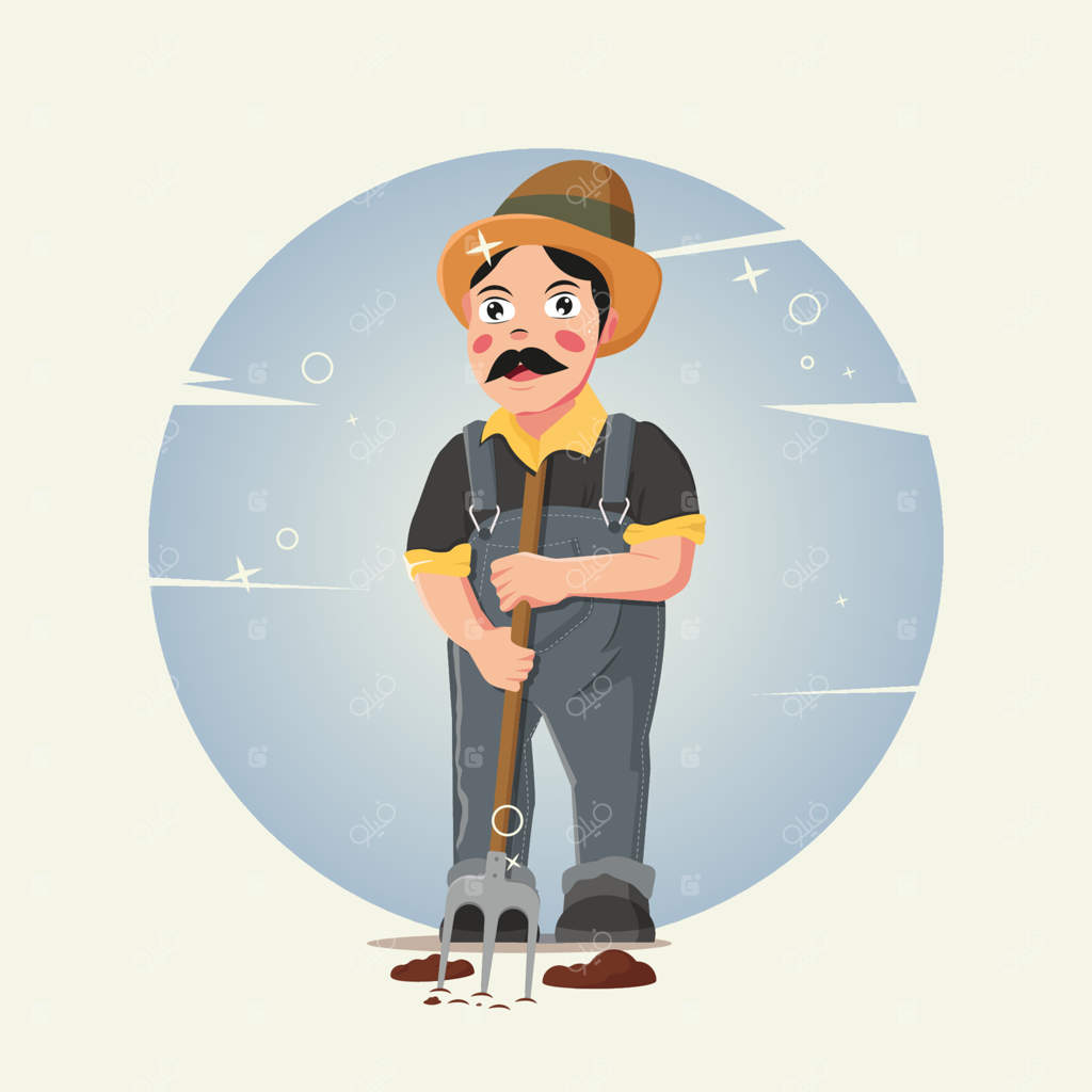 تصویرسازی وکتور طراحی کشاورز با قالب‌های Pro Vector و Pro SVG