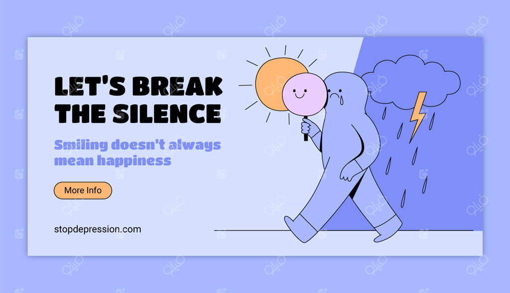 بیایید سکوت را بشکنیم: لبخند همیشه نشانه شادی نیست