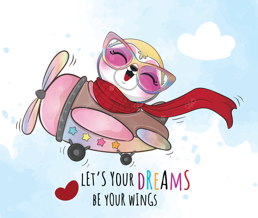 آرام بخش‌ترین سفر با تنبل کوچولو: تصویرگری آبرنگی از یک تنبل دوست‌داشتنی در هواپیما