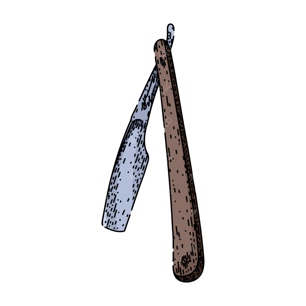 طرح آیتم آرایشگر اصلاح با تیغ سنتی