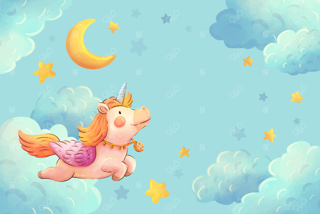 پس‌زمینه‌ یونیکورن بامزه