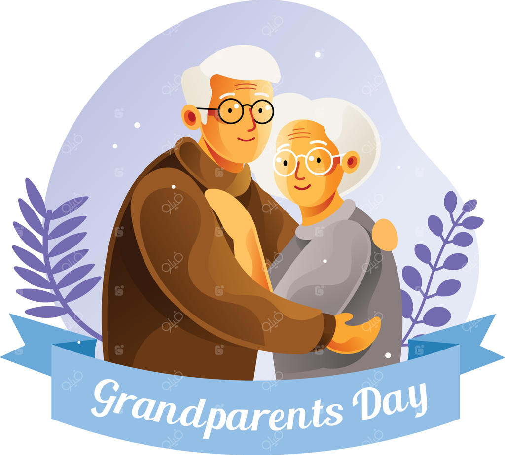 تصویرسازی روز ملی پدربزرگ و مادربزرگ