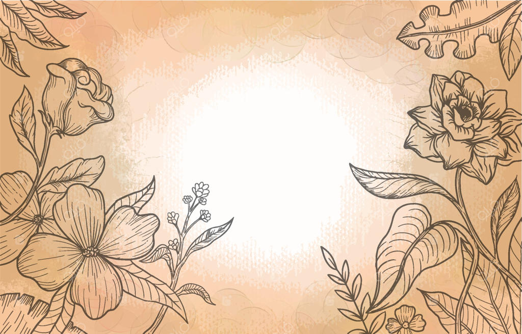 پس‌زمینه لوکس با طرح گل‌های انتزاعی