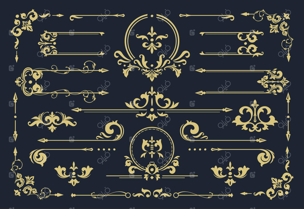 قاب تزئینی کلاسیک، تصویر حاشیه قدیمی