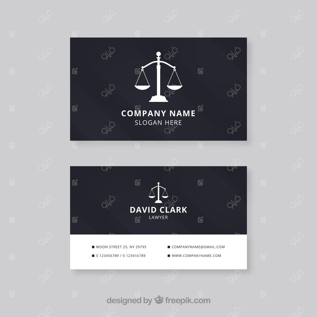 قالب کارت وکیل