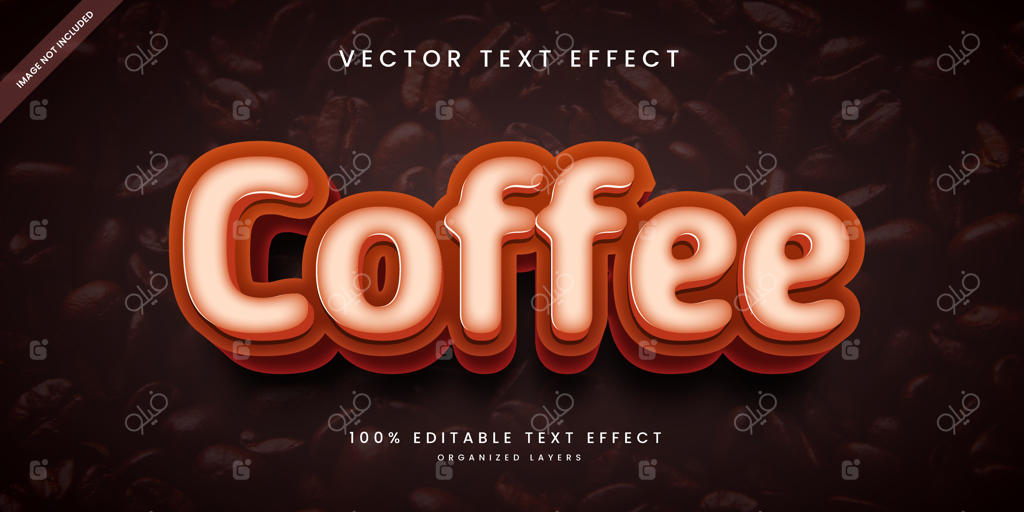 افکت متن قابل ویرایش به سبک قهوه