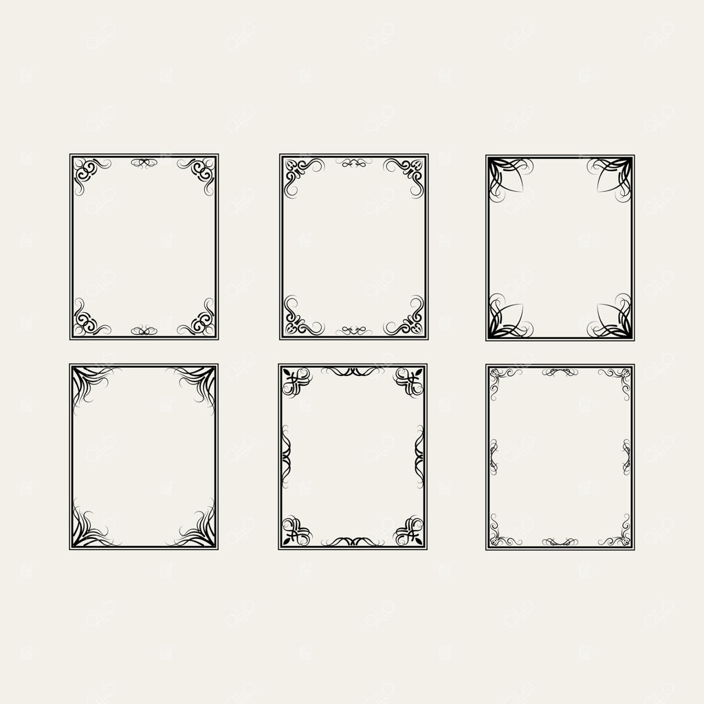 مجموعه قاب‌های سایز A4