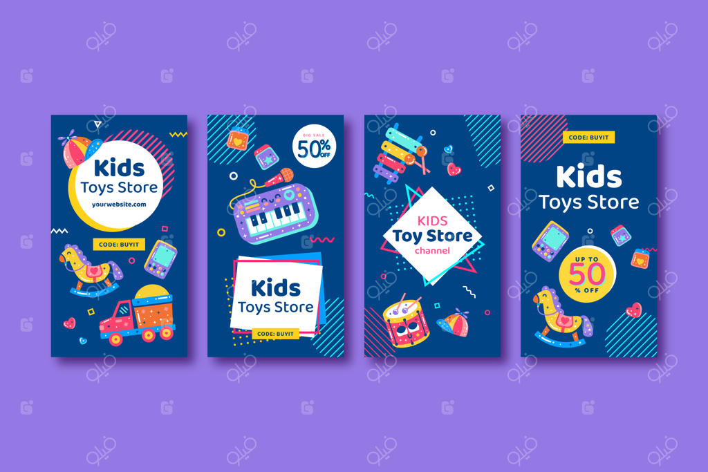 استوری‌های اینستاگرام با اسباب بازی‌های دست‌ساز کودکان