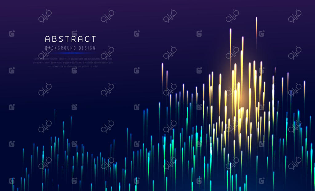پس‌زمینه‌ای با خطوط هندسی انتزاعی. پس‌زمینه یا بنر هندسی مدرن.