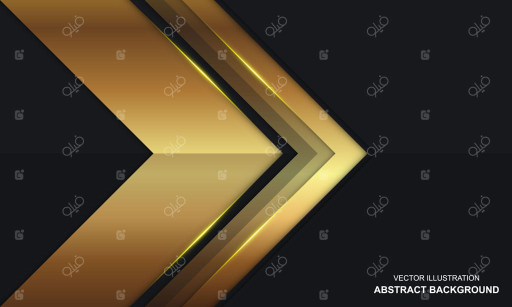 زمینه لوکس و مدرن با طراحی انتزاعی سیاه و طلایی