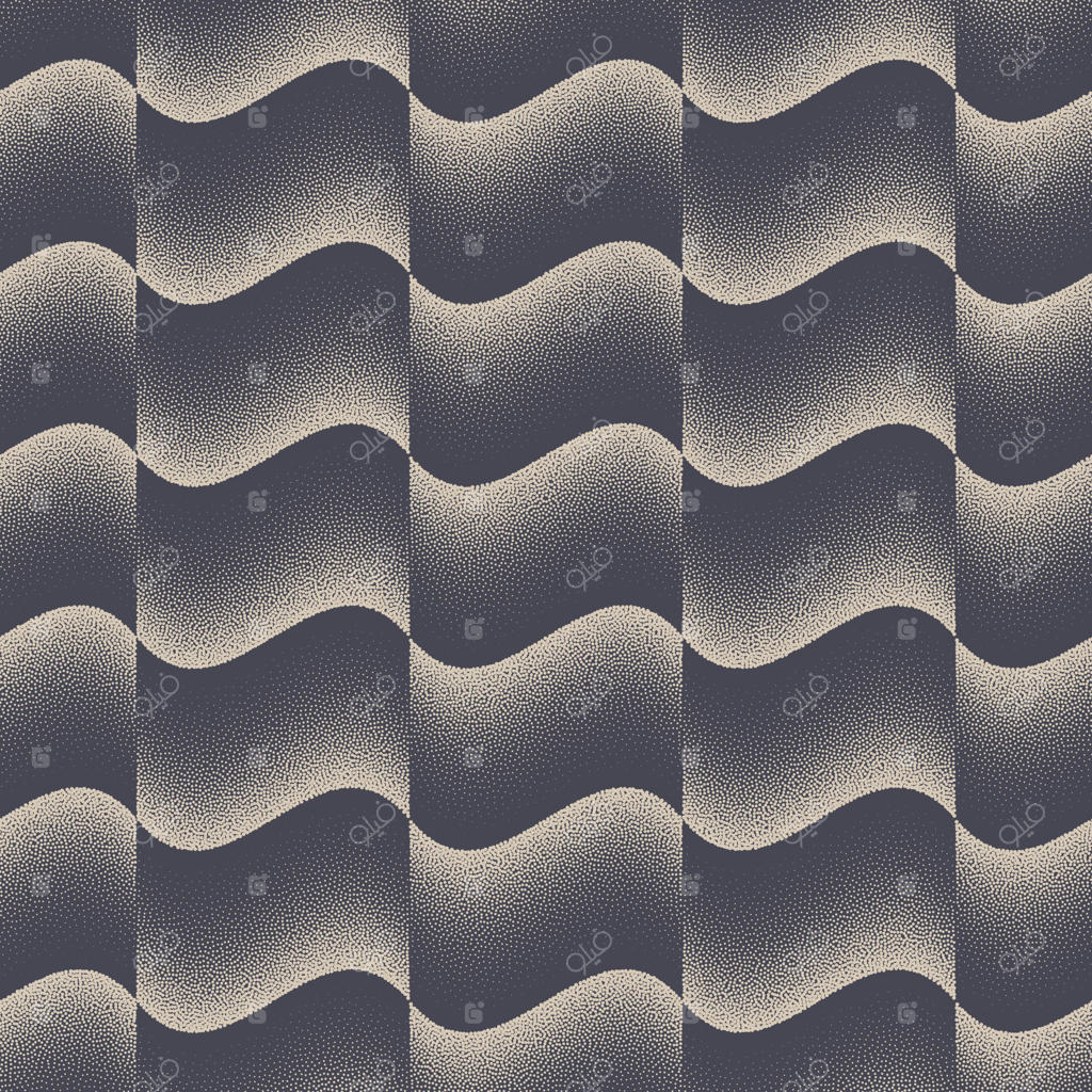 الگوی یکپارچه ساختار موجی تکه‌دوزی، پس‌زمینه انتزاعی با نقوش نقطه‌ای