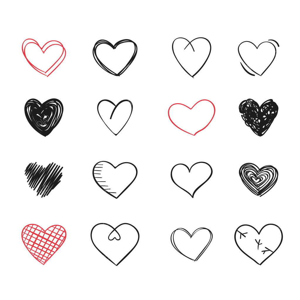 طراحی مجموعه قلب‌ها