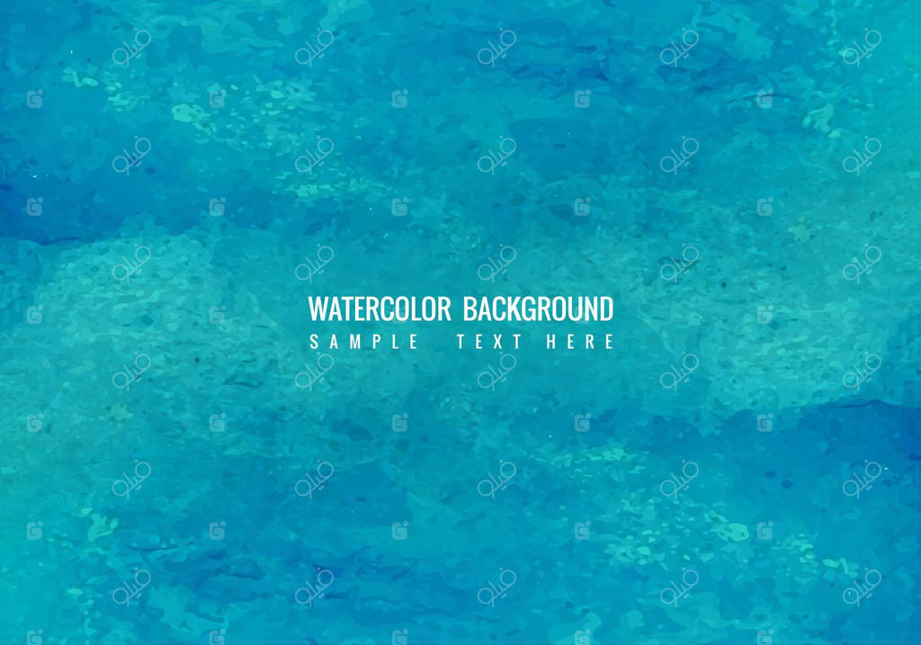 پس‌زمینه آب‌رنگ آبی وکتور رایگان