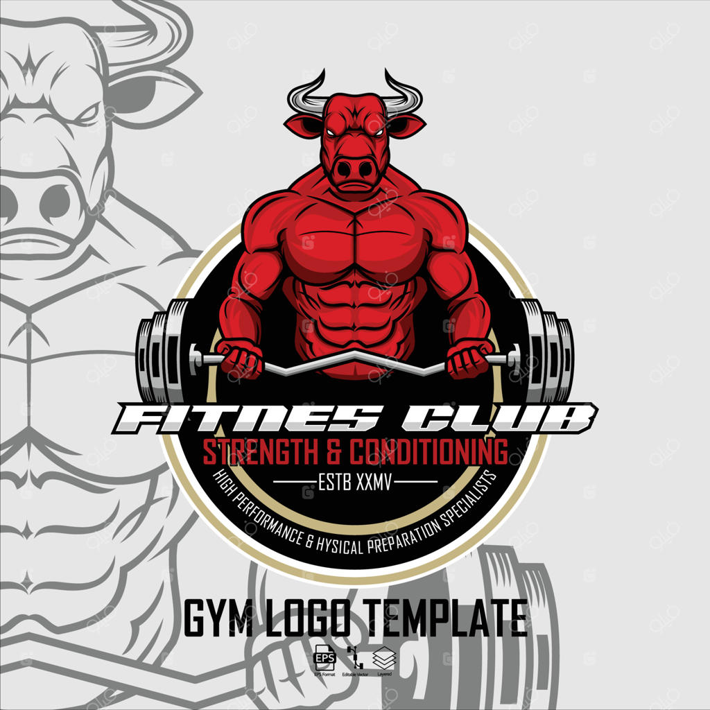 قالب لوگوی باشگاه با پس‌زمینه خاکستری.eps