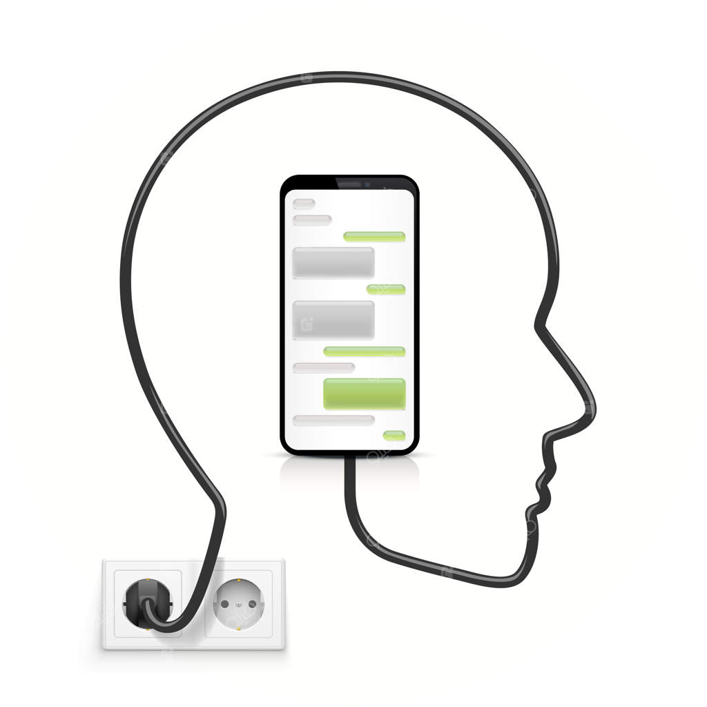 اتصال کابل هدست به تلفن: تصویر وکتور