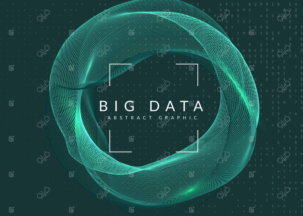 پس‌زمینه‌ انتزاعی فناوری دیجیتال.