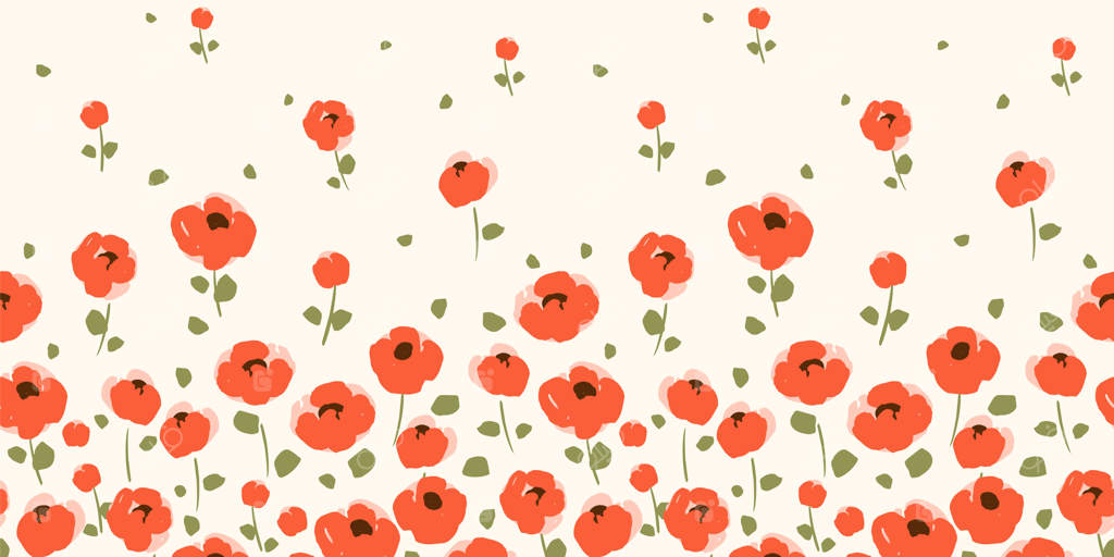 طرح مرزی یکپارچه گلدار برای کاغذ، پارچه، دکوراسیون داخلی و موارد دیگر