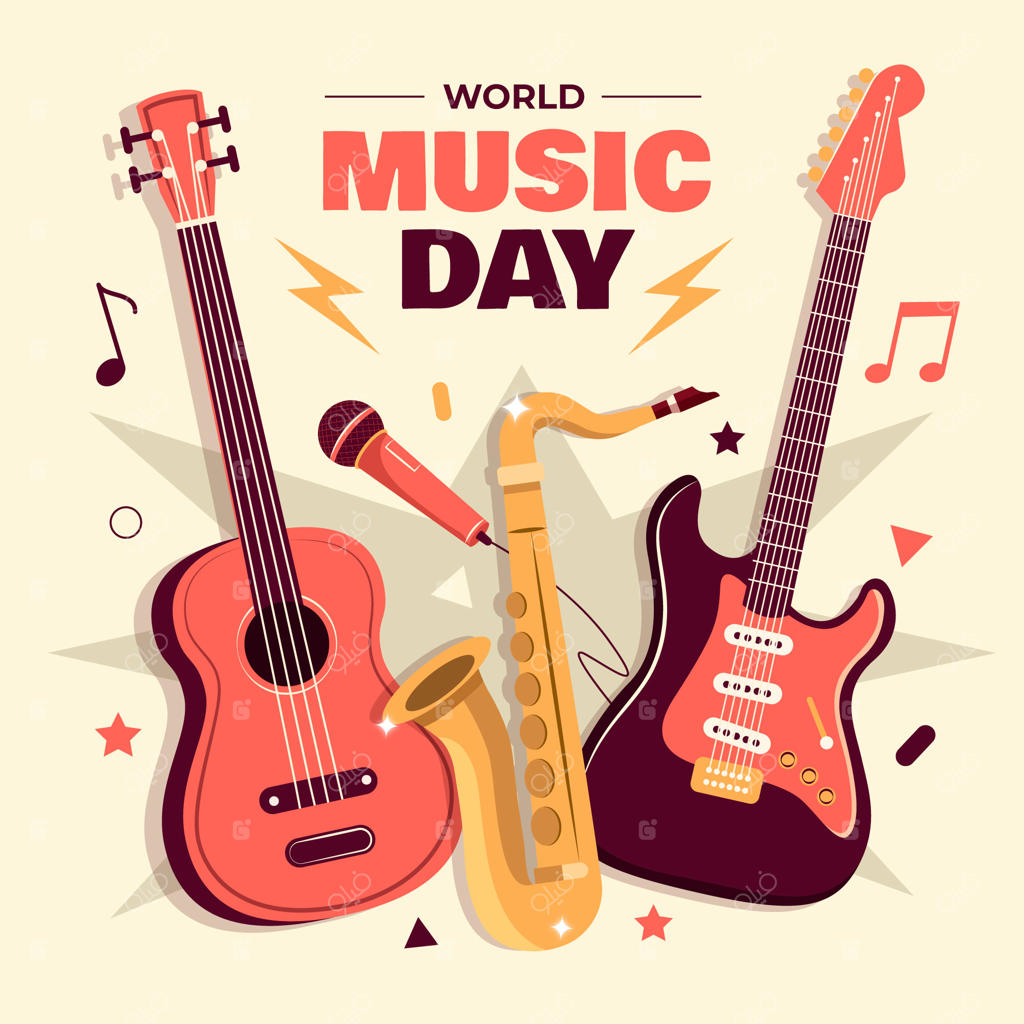 تصویر ساده برای جشن روز جهانی موسیقی