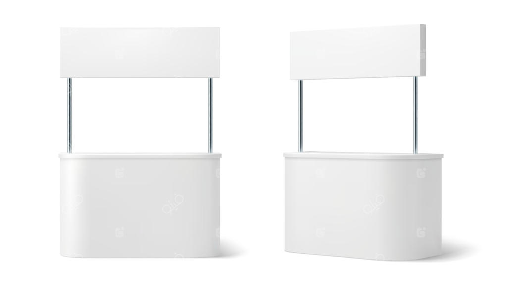 طرح سه‌بعدی غرفه تبلیغاتی برای نمایشگاه‌ها